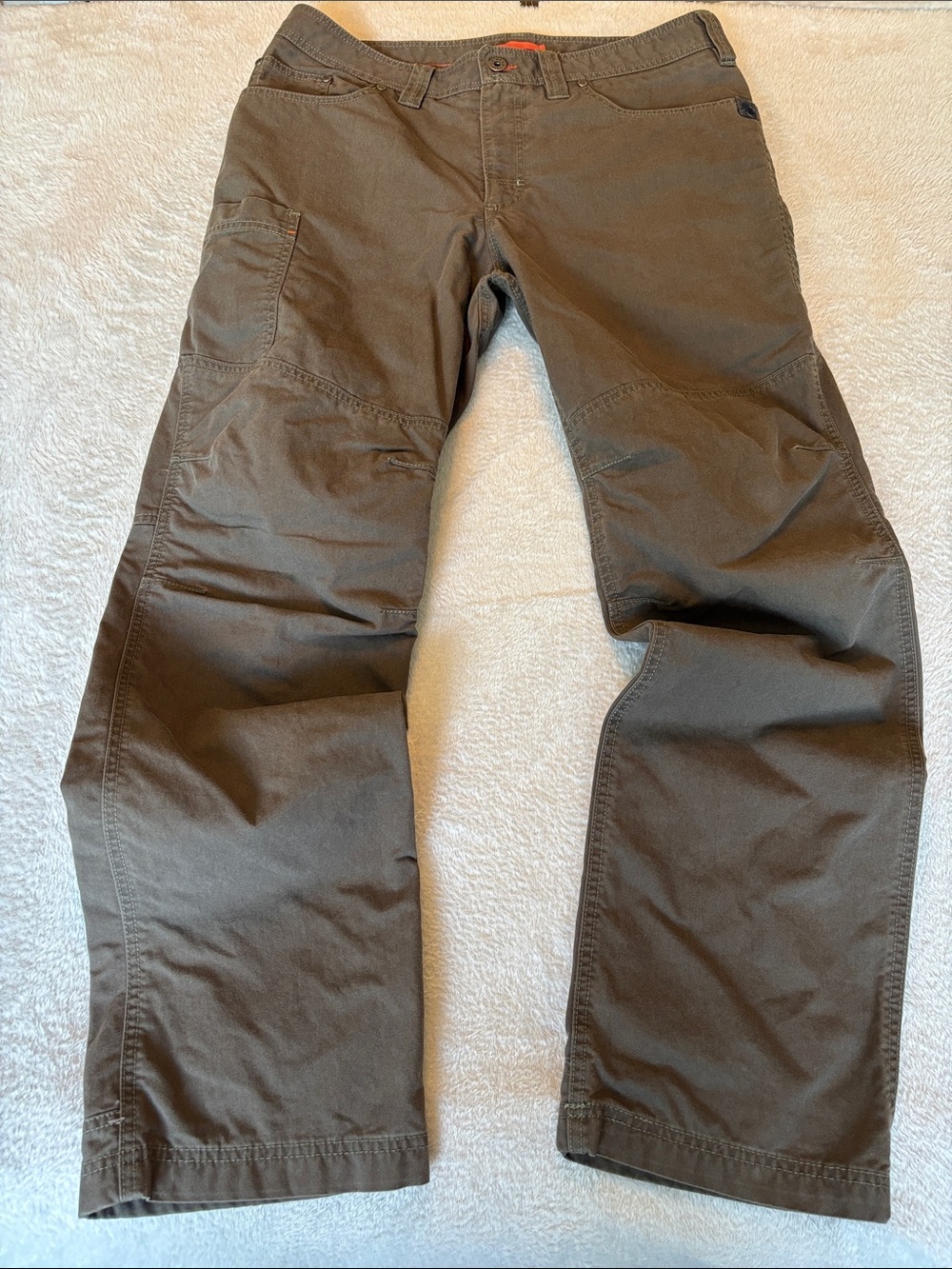 L.L. Bean Cresta Hiking Pants Men's 34x32 Brown Utility Cargo Outdoor Trail EUC